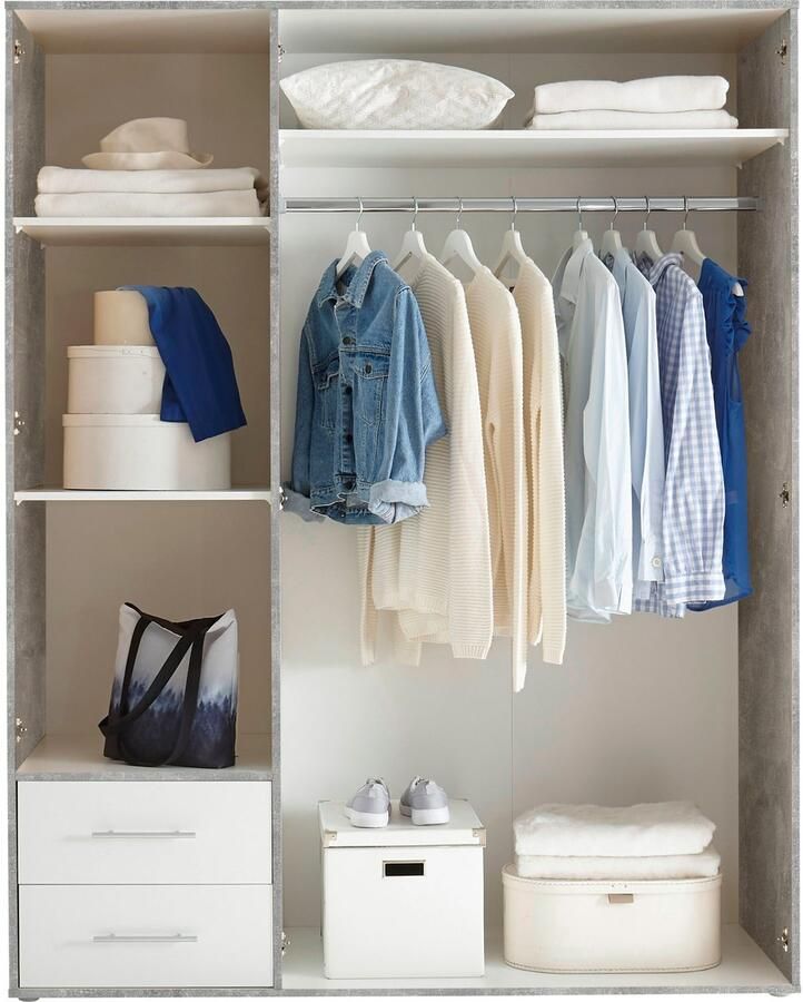 Power+ Pol Power Valencia kledingkast laminaat 3 deuren 155x195x60 cm - Foto 2