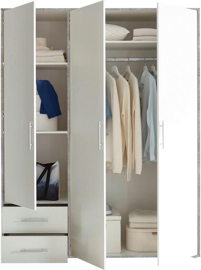 Power+ Pol Power Valencia kledingkast laminaat 3 deuren 155x195x60 cm - Foto 4