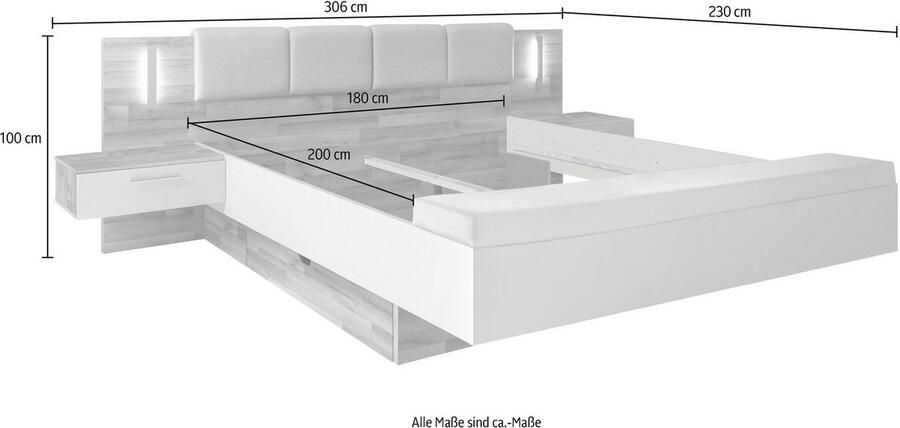 Schlafkontor Ledikant Cadore met verlichting hoofdeinde - Foto 8