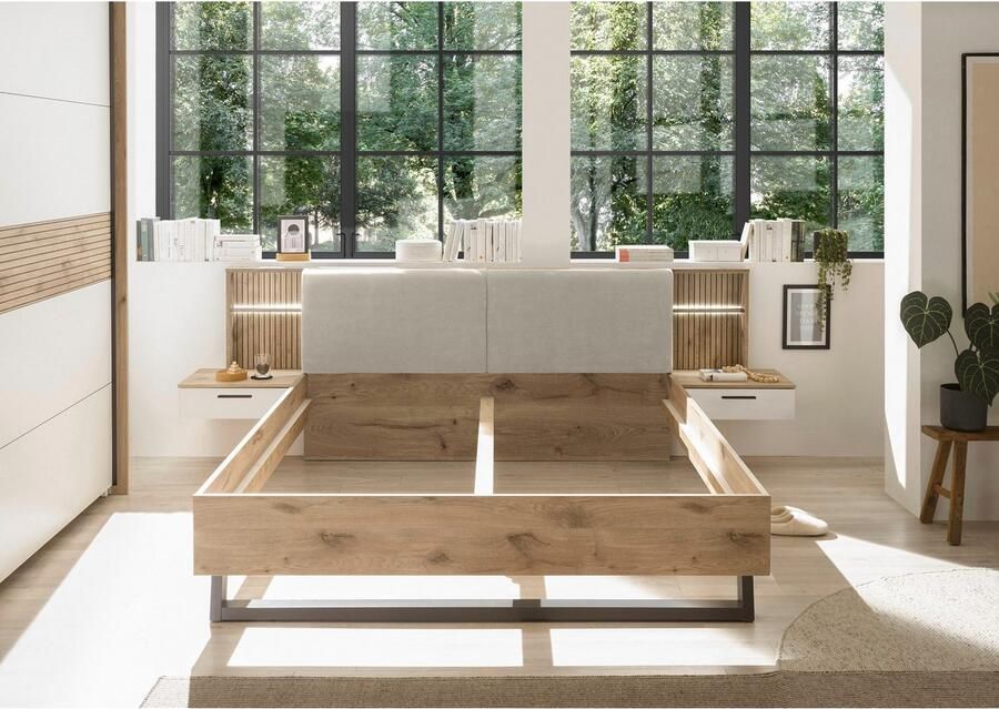 Schlafkontor Ledikant Daria bed met gestoffeerde hoofdeinde - Foto 5