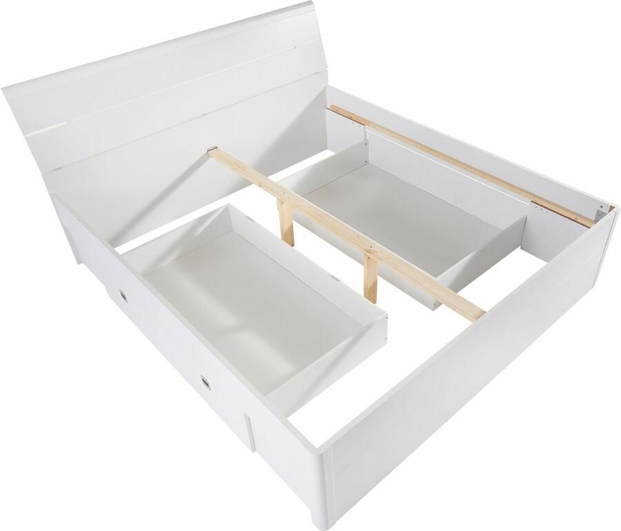 Schlafkontor Ledikant met bergruimte Mars inclusief 2 laden en ledverlichting - Foto 2