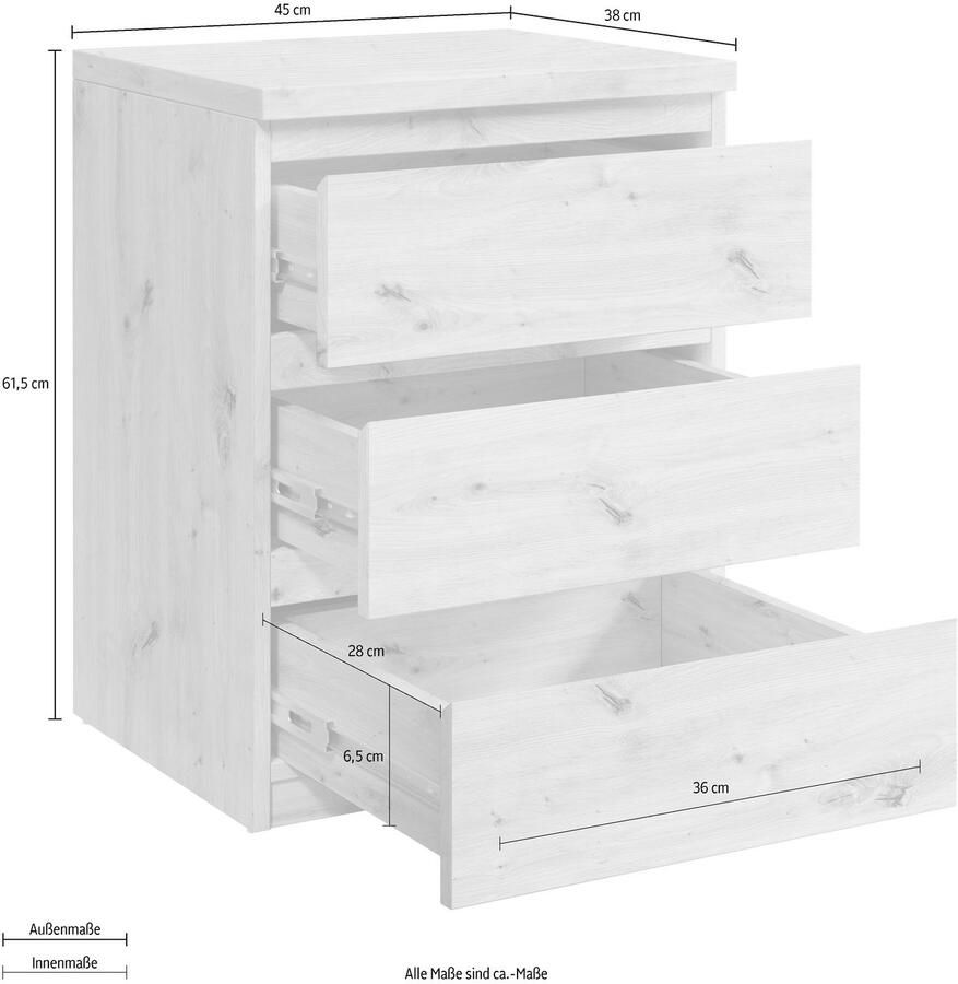 Home24 Nachtkastje Button loftscape - Foto 2