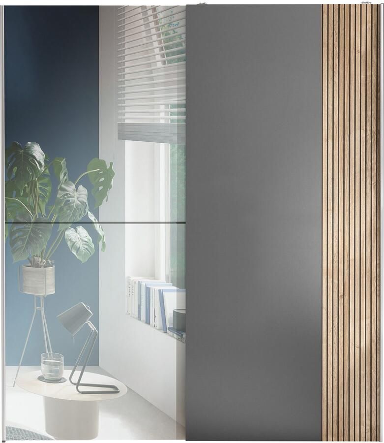 Schlafkontor Schuifdeurkast Berno kledingkast met schuifdeuren en spiegelfront