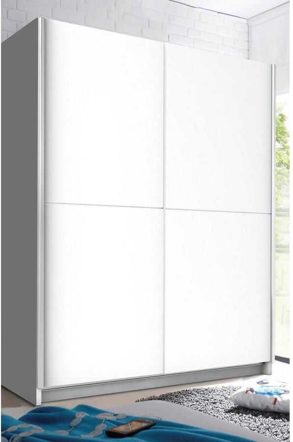 Schlafkontor Schuifdeurkast Heimo Fast kast kledingkast garderobe OTTO´s CHOICE weinig diepte uitschuifbare kledingstang garderobekast 6 planken - Foto 2