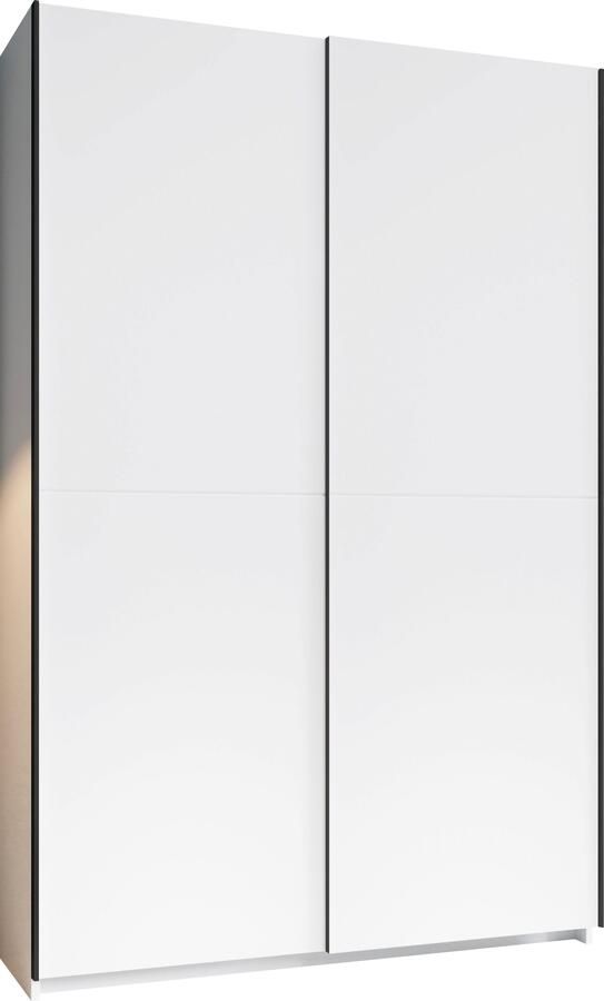 Schlafkontor Schuifdeurkast Heimo Fast kast kledingkast garderobe OTTO´s CHOICE weinig diepte uitschuifbare kledingstang garderobekast 6 planken - Foto 8