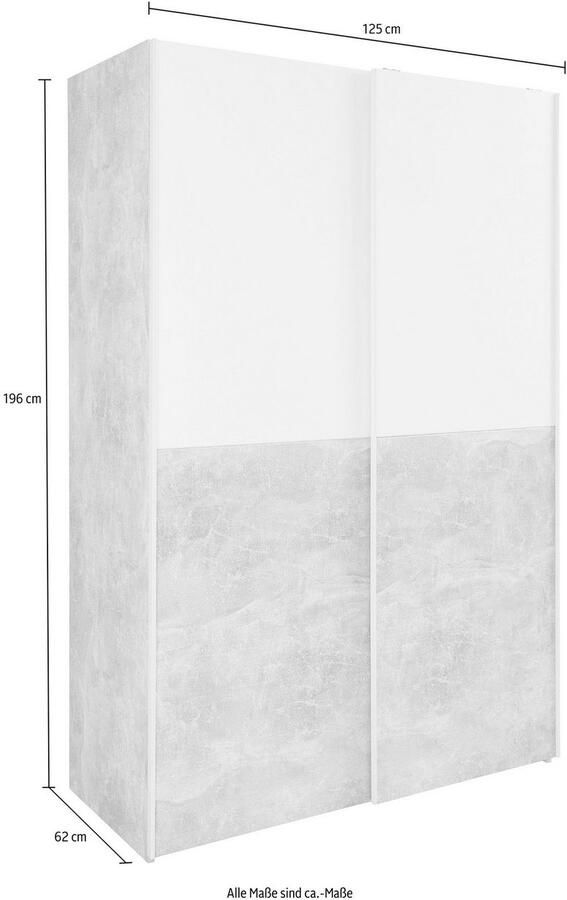 Schlafkontor Zweefdeurkast - Foto 9