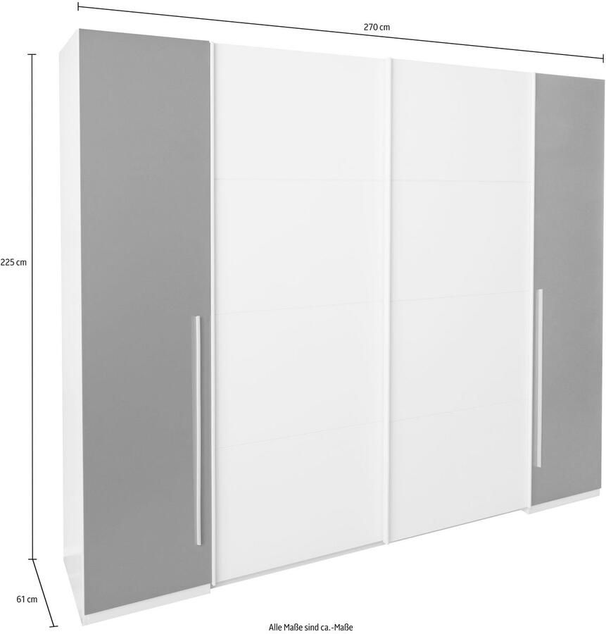 Schlafkontor Zweefdeurkast Match met draai- en schuifdeuren
