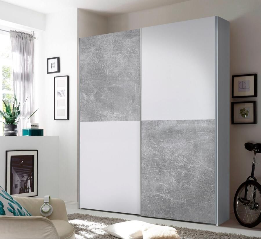 Schlafkontor Zweefdeurkast Puls slaapkamerkast bestseller kledingkast kast Kledingkast met metalen grepen veel kleuren breedte 170 cm - Foto 3
