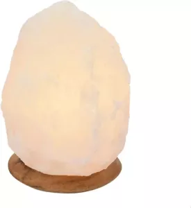 Schlafwelt Zoutkristal-tafellamp Sari Met de hand gemaakt van zoutkristal iedere steen uniek H: ca.18 cm ca.2-3 kg (1 stuk)