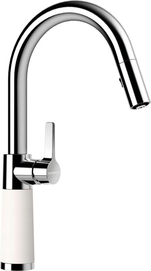 Schock Keukenkraan SC-520 SB uitschuifbaar straal-douche terugstroombegrenzer draaibereik 120°