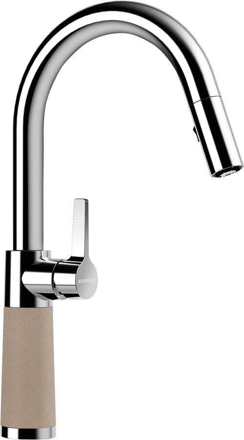 Schock Keukenkraan SC-520 SB uitschuifbaar straal-douche terugstroombegrenzer draaibereik 120° - Foto 4