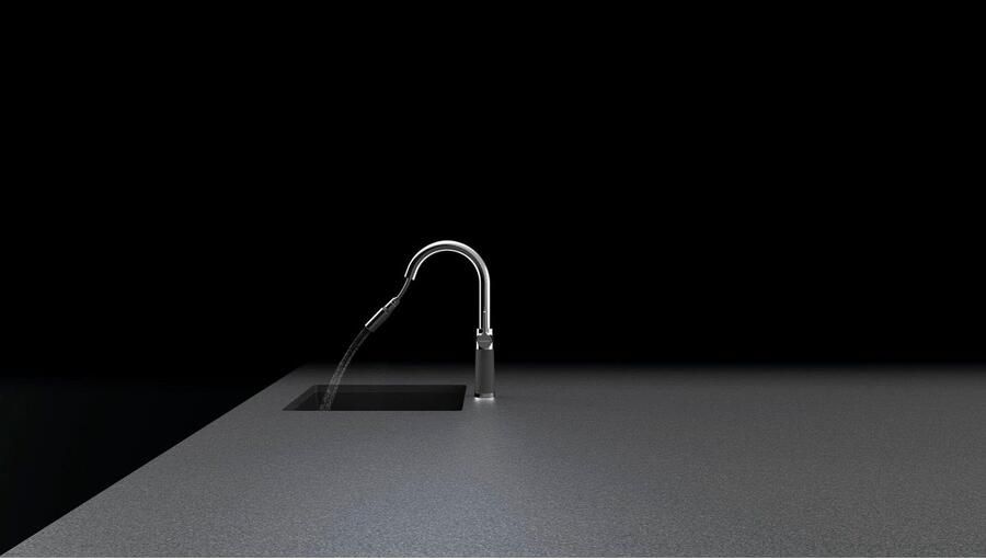 Schock Keukenkraan SC-520 SB uitschuifbaar straal-douche terugstroombegrenzer draaibereik 120° - Foto 2