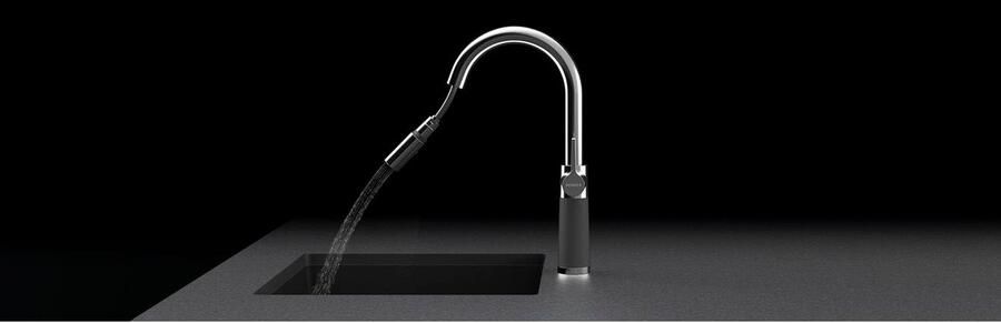 Schock Keukenkraan SC-520 SB uitschuifbaar straal-douche terugstroombegrenzer draaibereik 120° - Foto 3