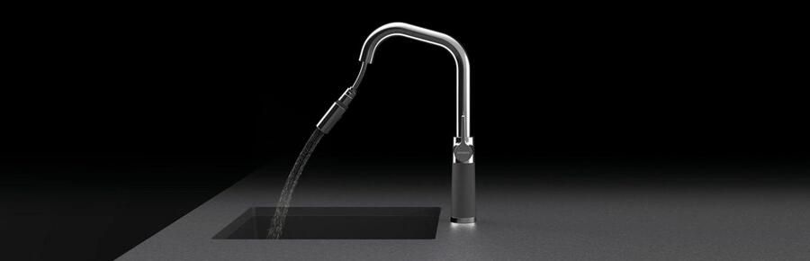 Schock Keukenkraan SC-530 SB uitschuifbaar straal-douche terugstroombegrenzer draaibereik 120° - Foto 2