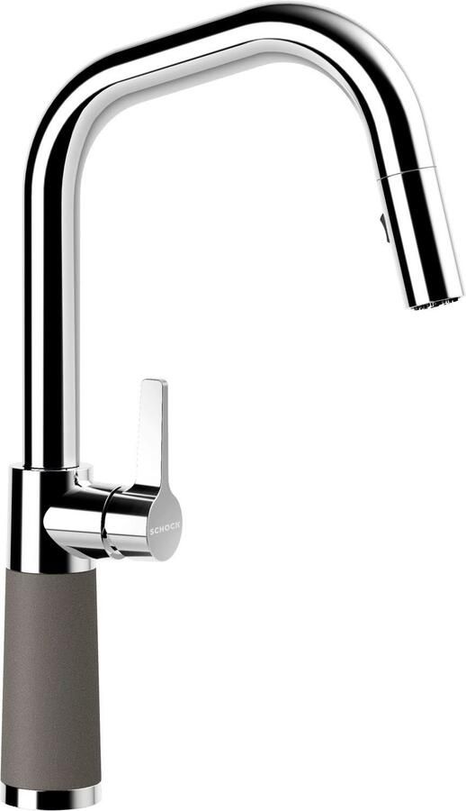 Schock Keukenkraan SC-530 SB uitschuifbaar straal-douche terugstroombegrenzer draaibereik 120°