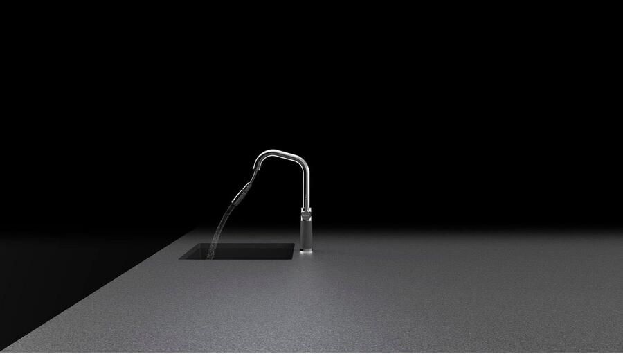 Schock Keukenkraan SC-530 SB uitschuifbaar straal-douche terugstroombegrenzer draaibereik 120° - Foto 2