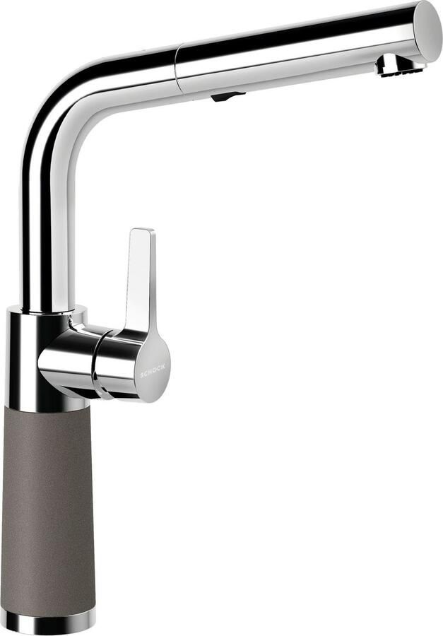 Schock Keukenkraan SC-540 SB uitschuifbaar straal-douche terugstroombegrenzer draaibereik 120°