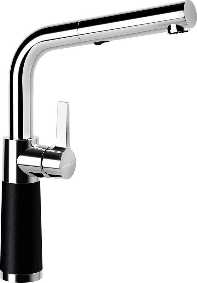 Schock Keukenkraan SC-540 SB uitschuifbaar straal-douche terugstroombegrenzer draaibereik 120°