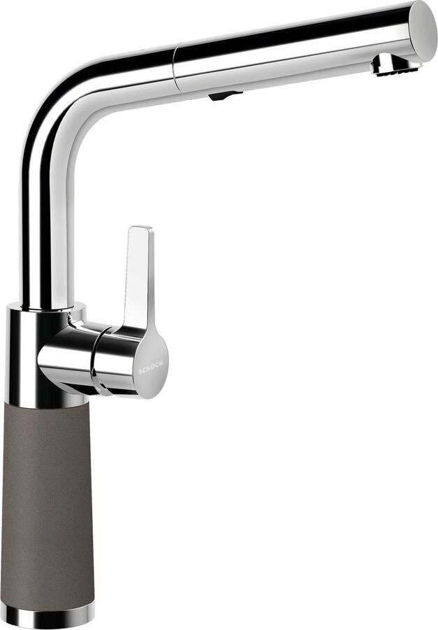 Schock Keukenkraan SC-540 SB uitschuifbaar straal-douche terugstroombegrenzer draaibereik 120°