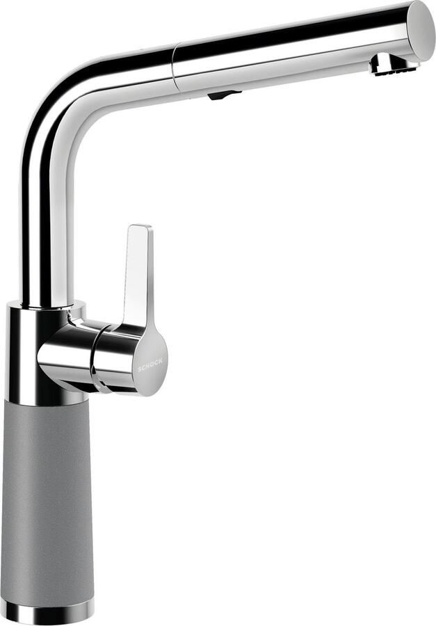 Schock Keukenkraan SC-540 SB uitschuifbaar straal-douche terugstroombegrenzer draaibereik 120°