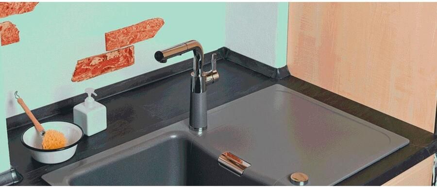 Schock Keukenkraan SC-540 SB uitschuifbaar straal-douche terugstroombegrenzer draaibereik 120° - Foto 4