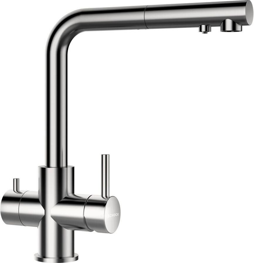 Schock Keukenkraan VITUS Hogedruk uittrekbare uitloop filterwater zwenkbereik 180° - Foto 2