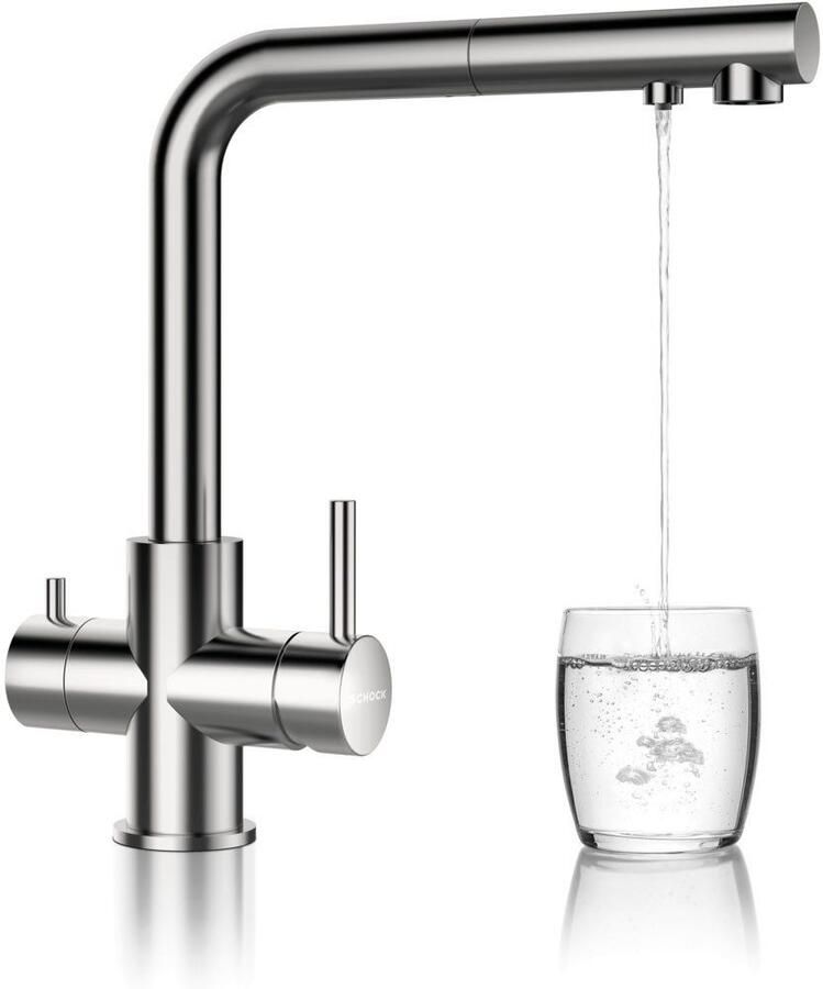 Schock Keukenkraan VITUS Hogedruk uittrekbare uitloop filterwater zwenkbereik 180° - Foto 2