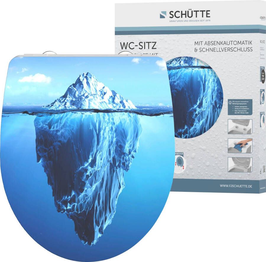 Schütte Toiletzitting Iceberg Duroplast met softclosemechanisme en snelsluiting High gloss - Foto 10