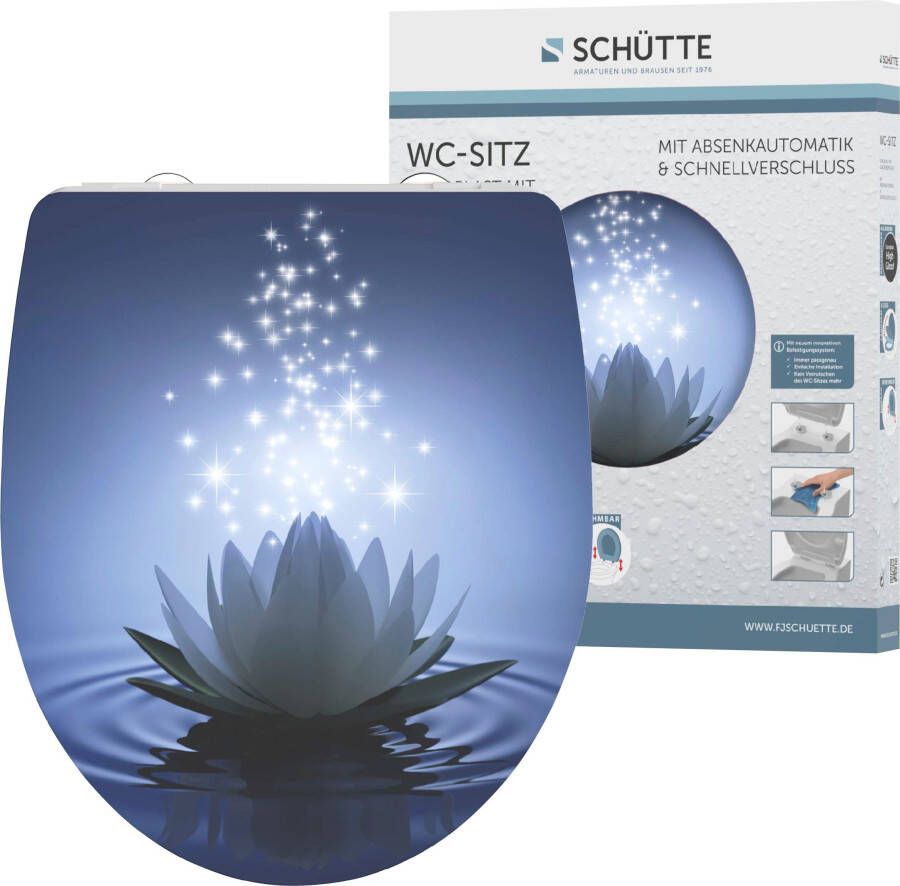 Schütte Toiletzitting Water Lily Duroplast met softclosemechanisme en snelsluiting High gloss - Foto 10