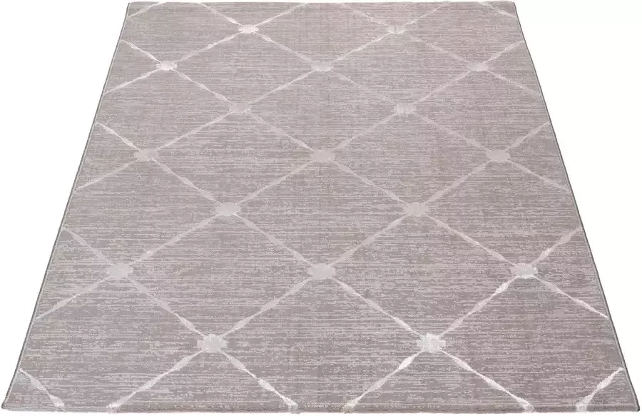 Salery Home Vloerkleed- modern laagpolig vloerkleed tapijtenloods Lara grijs geodriehoek patroon 120x170 cm - Foto 17