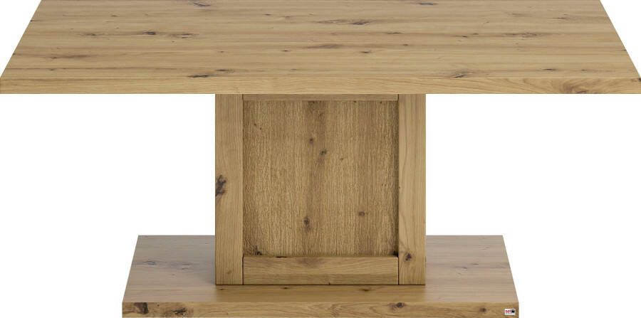 Set one by Musterring Salontafel CHANDLER Eiken Artisan breedte 110 cm zuilen-voet - Foto 3