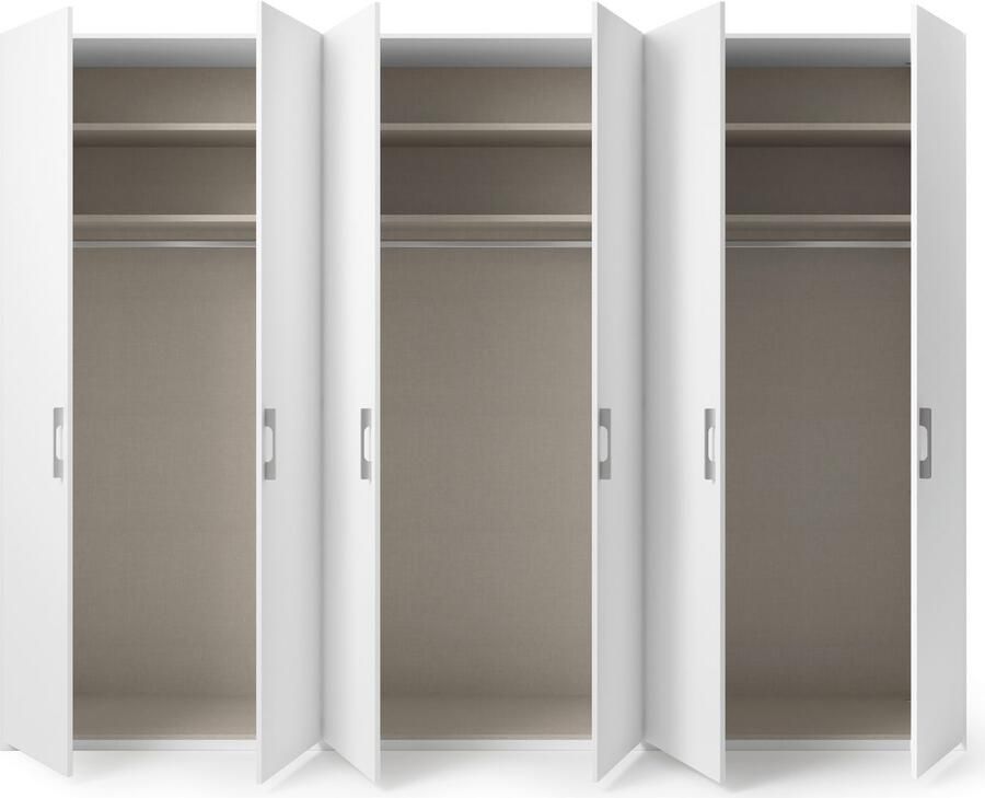 Set one by Musterring Draaideurkast Henderson in 2 breedten inclusief planken en garderobestangen