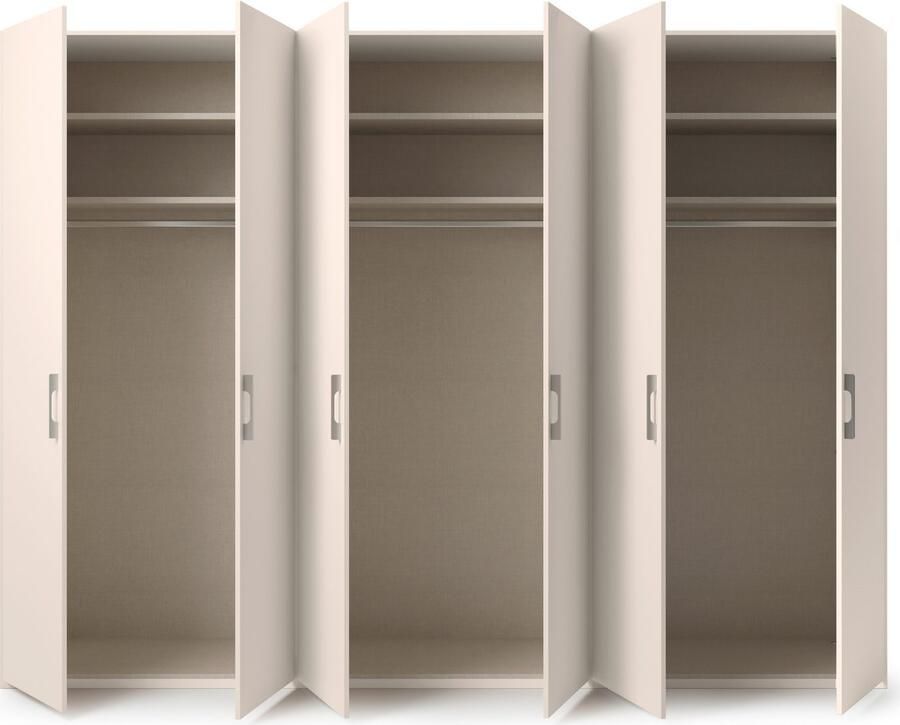 Set one by Musterring Draaideurkast Henderson in 2 breedten inclusief planken en garderobestangen