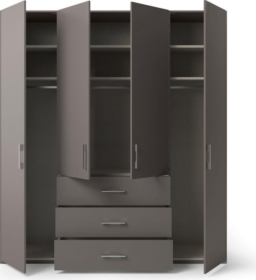 Set one by Musterring Draaideurkast Henderson met 3 lades inclusief legplanken en kledingstangen - Foto 2