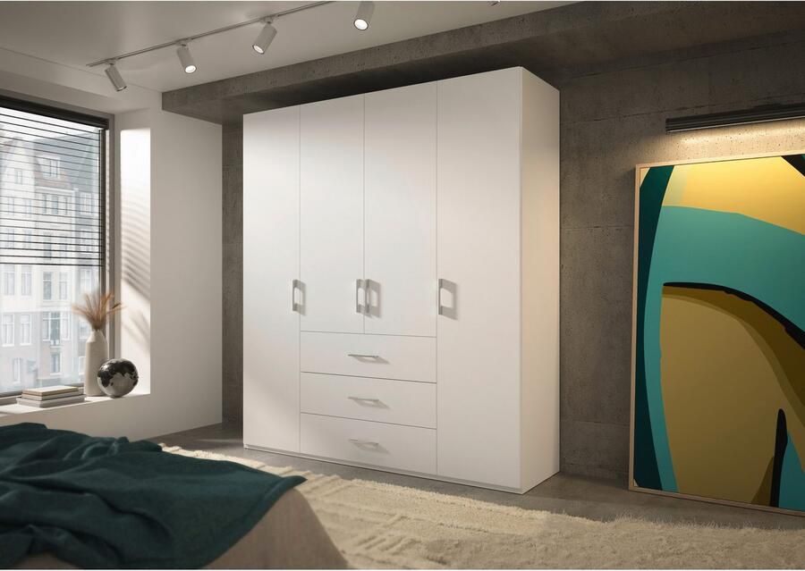 Set one by Musterring Draaideurkast Henderson met 3 lades inclusief legplanken en kledingstangen - Foto 3