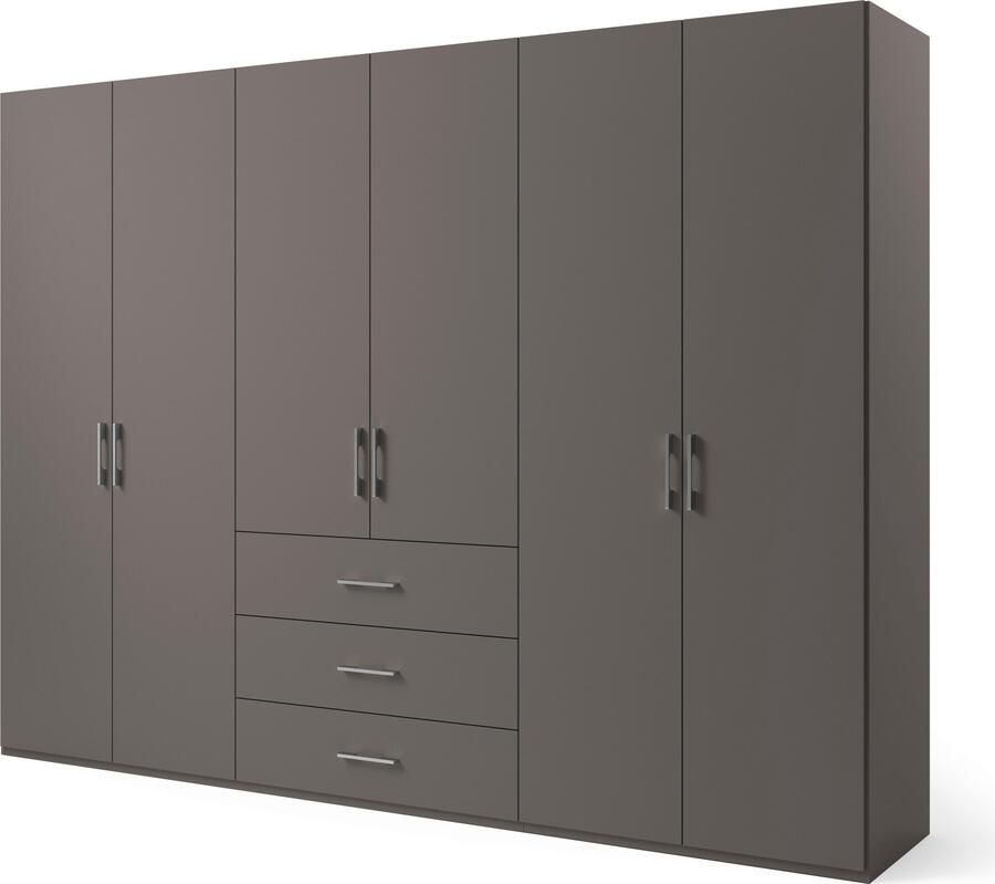 Set one by Musterring Draaideurkast Henderson met 3 lades inclusief legplanken en kledingstangen - Foto 4