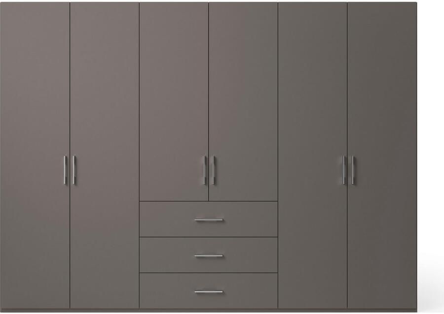 Set one by Musterring Draaideurkast Henderson met 3 lades inclusief legplanken en kledingstangen - Foto 3