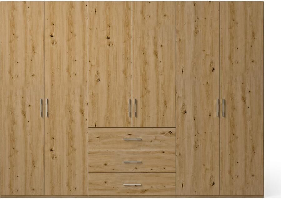 Set one by Musterring Draaideurkast Henderson met 3 lades inclusief legplanken en kledingstangen - Foto 3