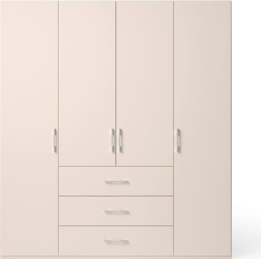 Set one by Musterring Draaideurkast Henderson met 3 lades inclusief legplanken en kledingstangen