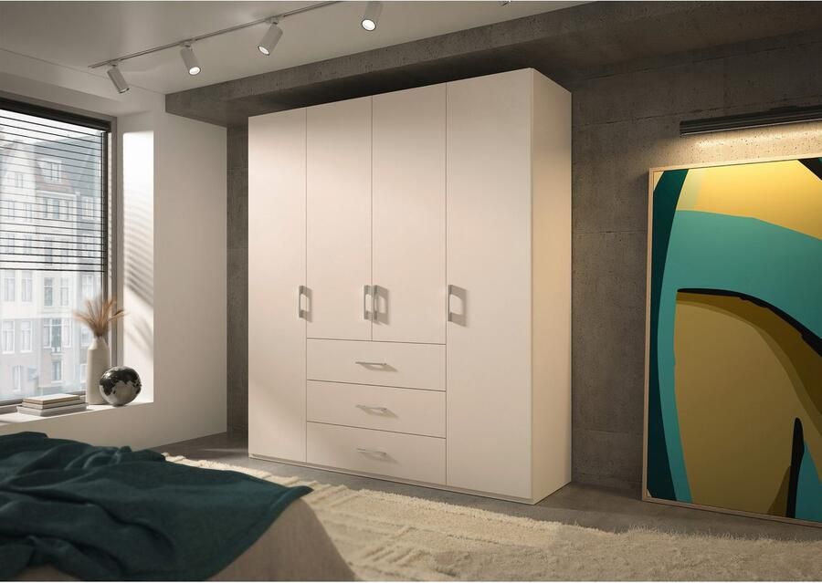 Set one by Musterring Draaideurkast Henderson met 3 lades inclusief legplanken en kledingstangen - Foto 3