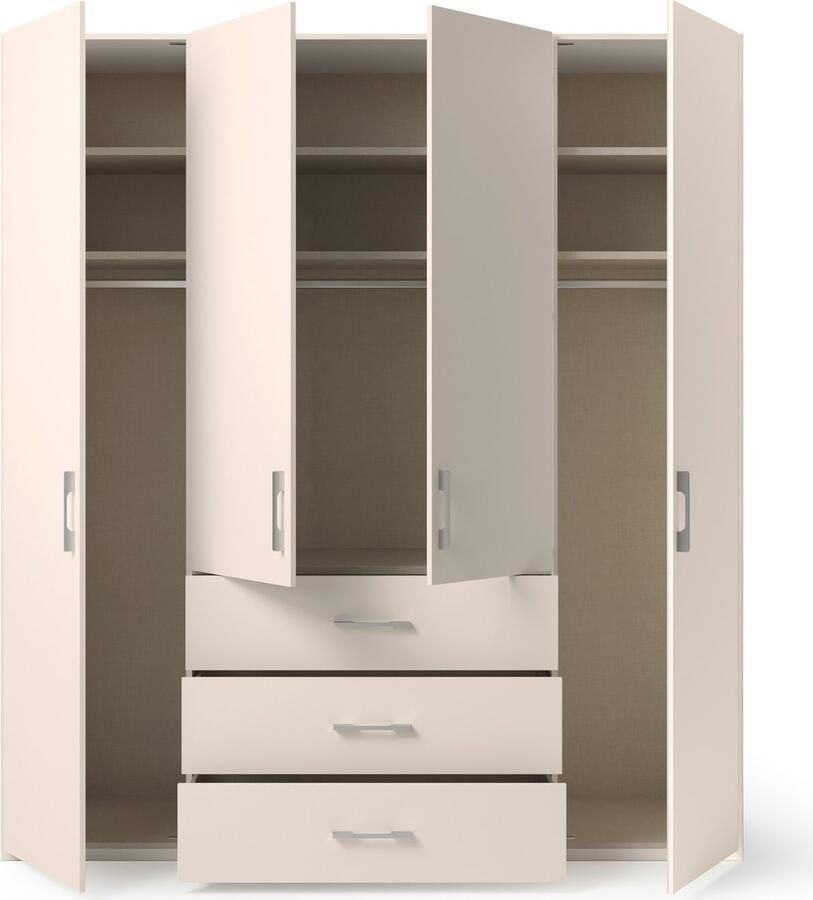 Set one by Musterring Draaideurkast Henderson met 3 lades inclusief legplanken en kledingstangen - Foto 2