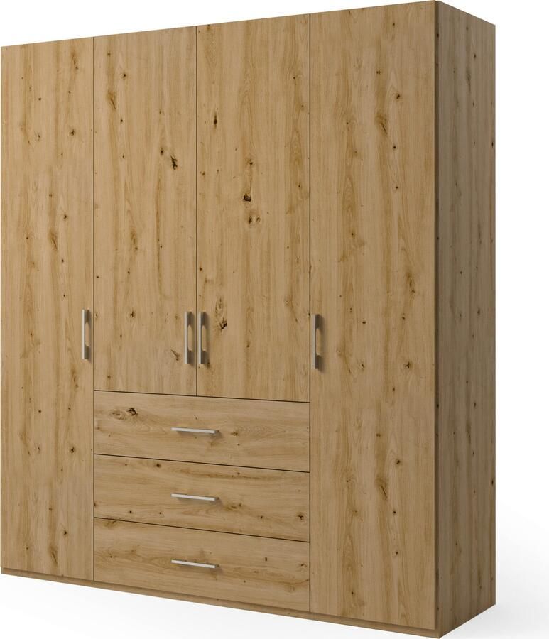 Set one by Musterring Draaideurkast Henderson met 3 lades inclusief legplanken en kledingstangen - Foto 4