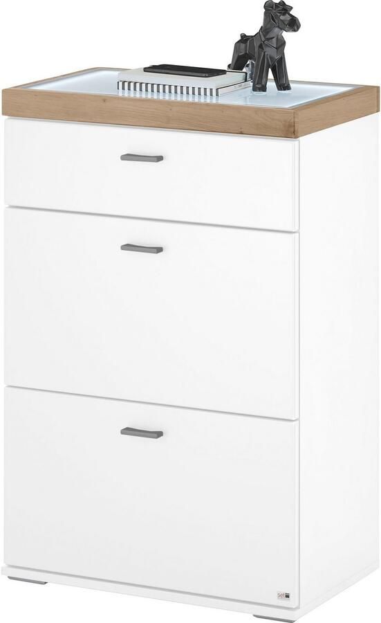 Set one by Musterring Dressoir Lancaster Dielen inclusief led-verlichting in 2 kleuren verkrijgbaar b 61 x h 104 cm - Foto 2