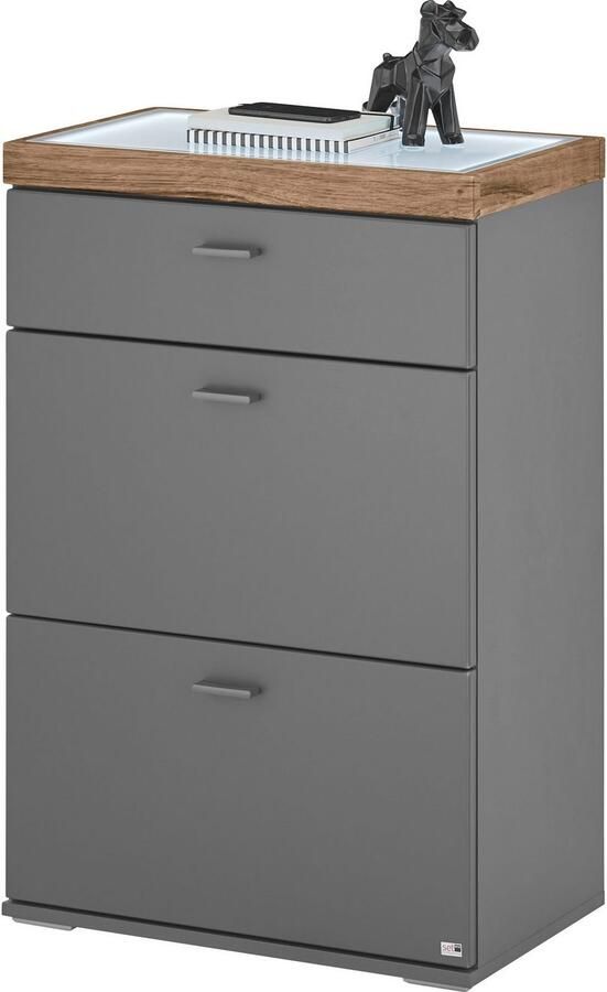 Set one by Musterring Dressoir Lancaster Dielen inclusief led-verlichting in 2 kleuren verkrijgbaar b 61 x h 104 cm - Foto 3