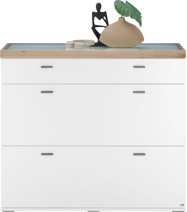 Set one by Musterring Dressoir Lancaster Dielen inclusief led-verlichting met deuren en lades breedte 121 cm