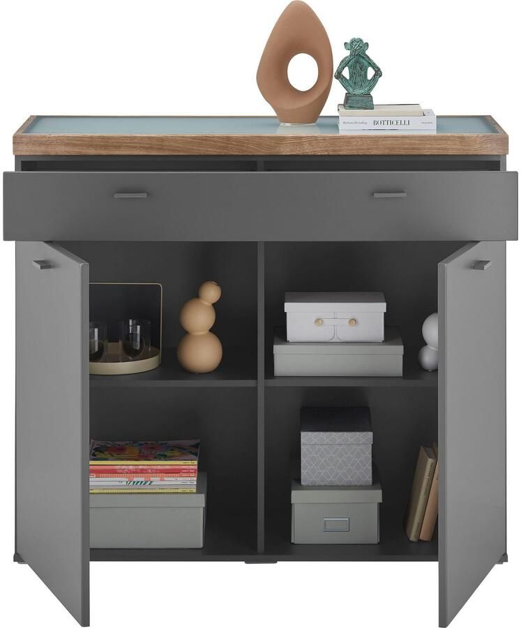 Set one by Musterring Dressoir Lancaster Dielen inclusief led-verlichting met een lade breedte 121 cm - Foto 2