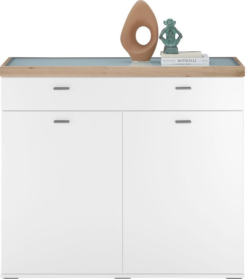 Set one by Musterring Dressoir Lancaster Dielen inclusief led-verlichting met een lade breedte 121 cm