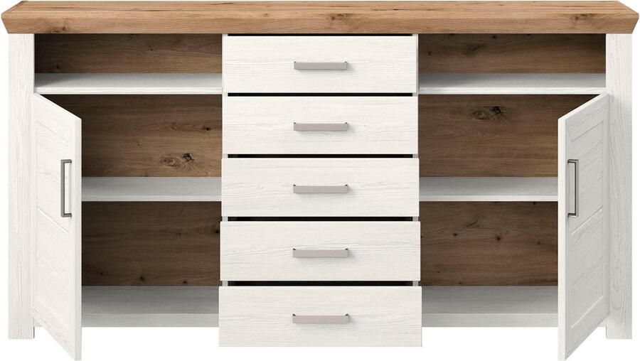 Set one by Musterring Dressoir York Type 55 met veel opbergruimte in landhuisstijl B 184 x H 95 cm - Foto 2