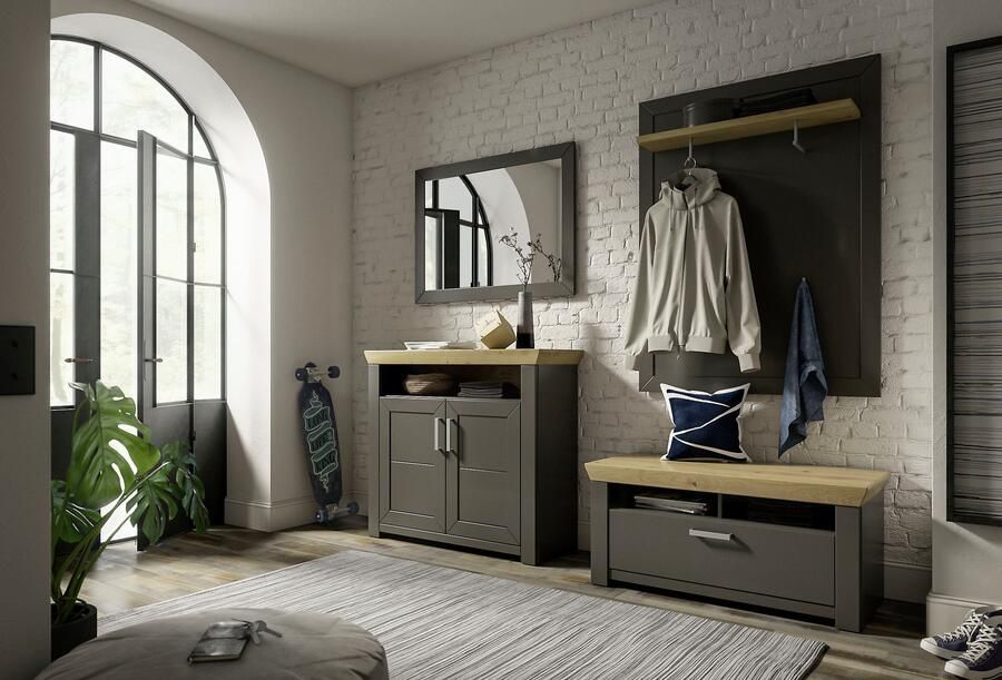 Set one by Musterring Halmeubelset GA York Kombi 56 met garderobe paneel en spiegel (set 4-delig) - Foto 3