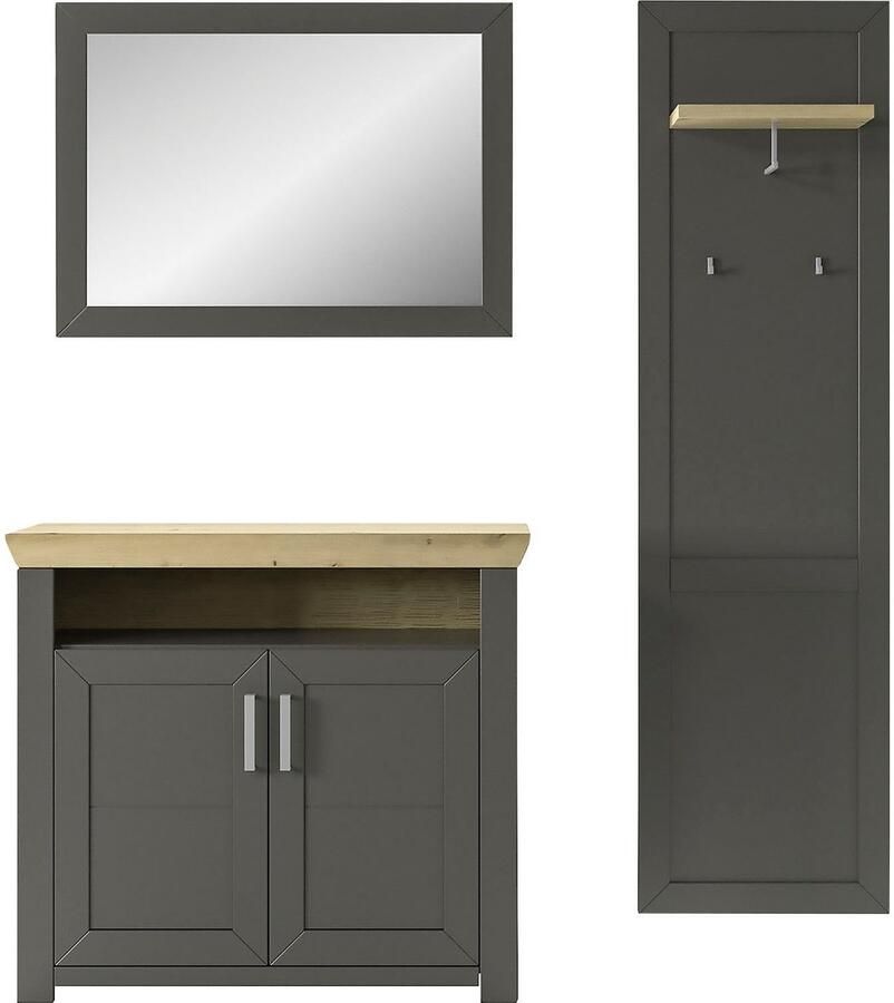 Set one by Musterring Halmeubelset GA York Kombi 58 met spiegel en commode (set 3-delig)